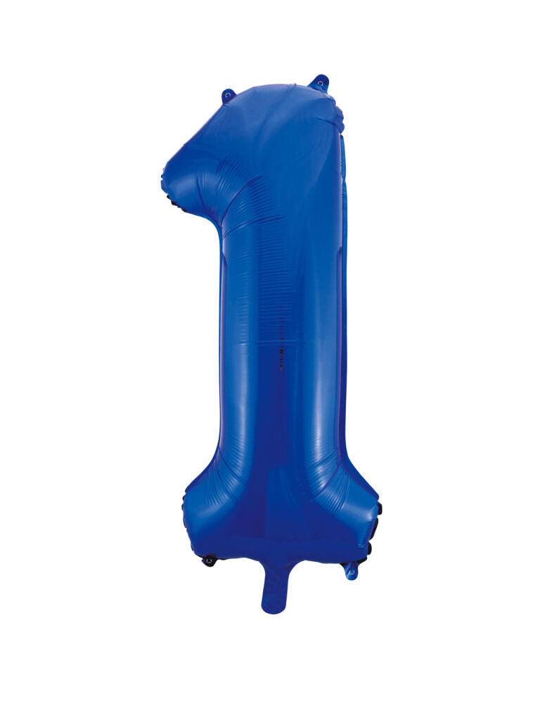 34" Blue Number 1 Balloon