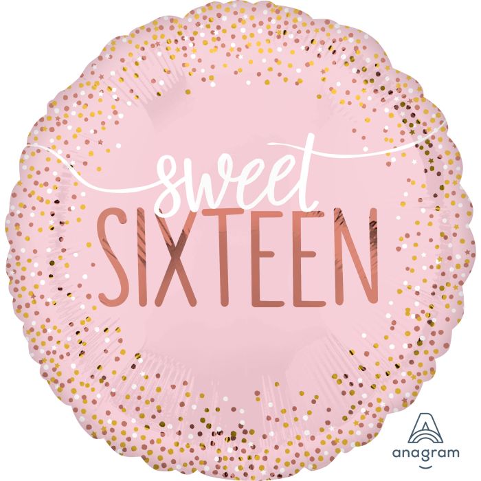 18" Sixteen Blush Balloon