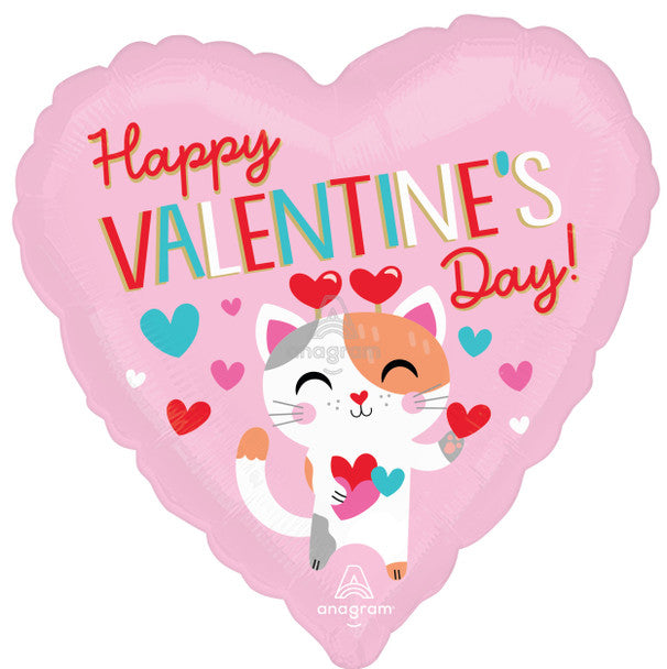 18"A Happy Valentine's Day Purr-ect Kitty
