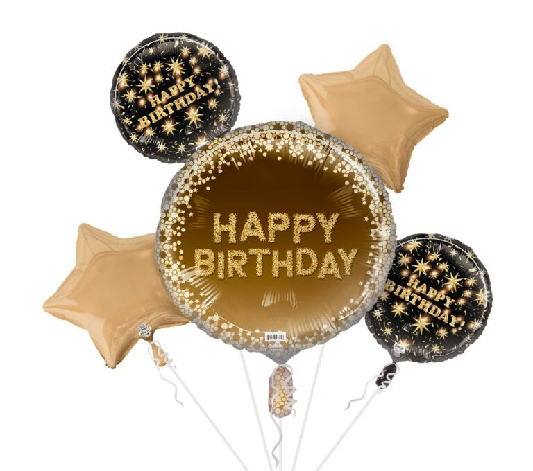 HAPPY BIRTHDAY DAZZLING ROUND – 5PCS