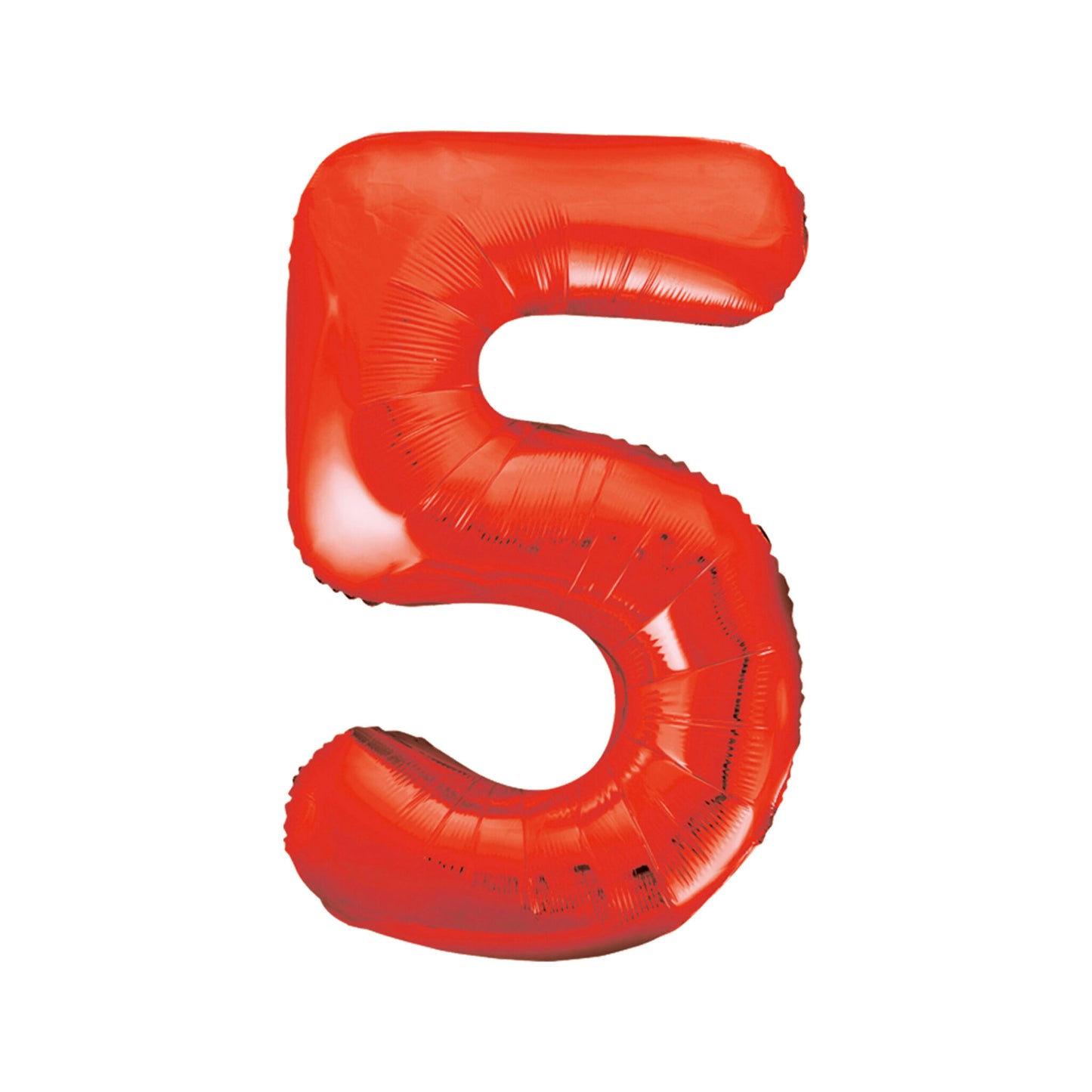 34" Red Number 5 Balloon