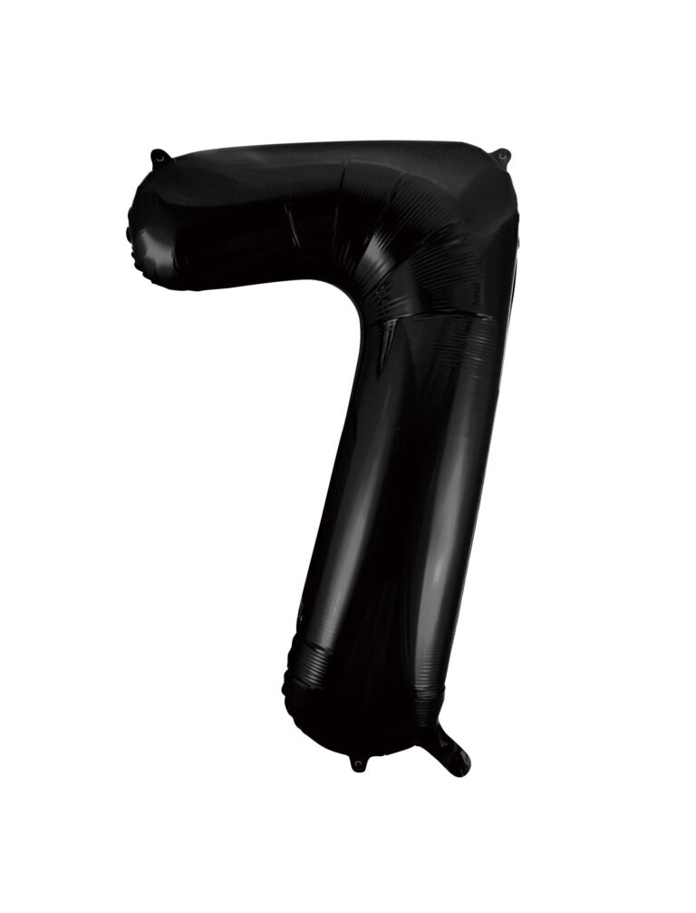 34" Black Number 7 Balloon