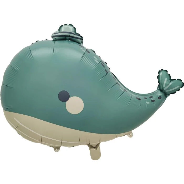 27" Matte Blue Whale Balloon