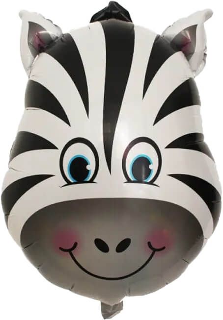 18" Zebra Head Balloon