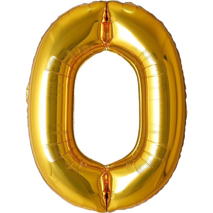34" Gold Letter O Balloon