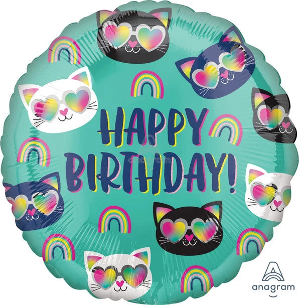 Kitty Rainbow Balloon