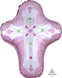MY FIRST COMMUNION CROSS PINK 28