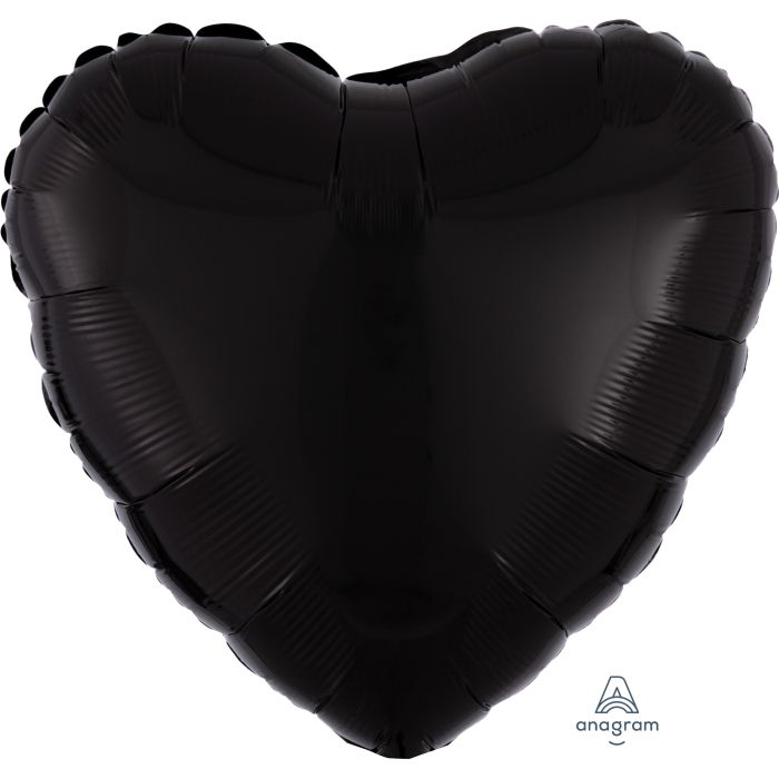 18" Black Heart Balloon