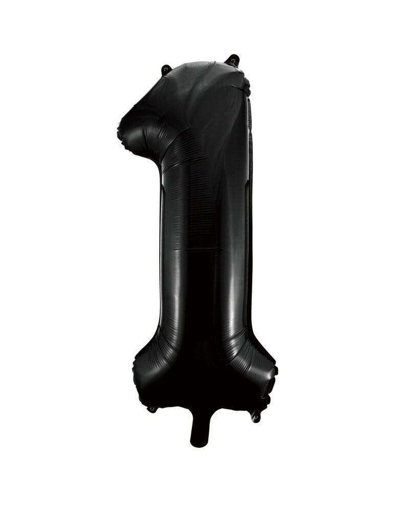 34" Black Number 1 Balloon