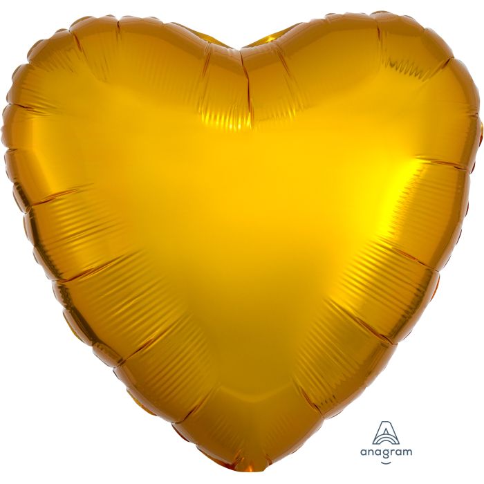 18" Metallic Gold Heart Balloon