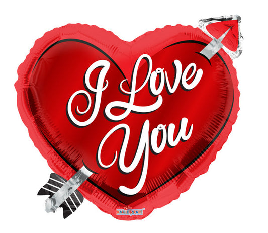 18"C I Love You Heart with Arrow