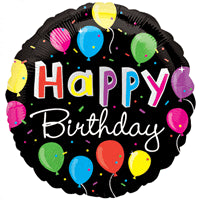 18"A Happy Birthday Bright Balloons