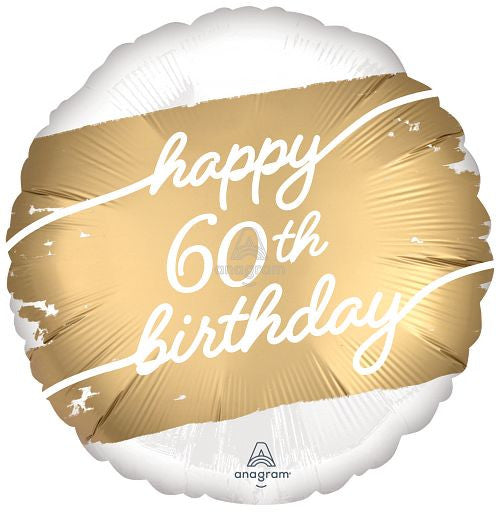 18"A Happy Birthday Golden Age 60