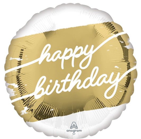 Standard Golden Birthday Balloon 18 "