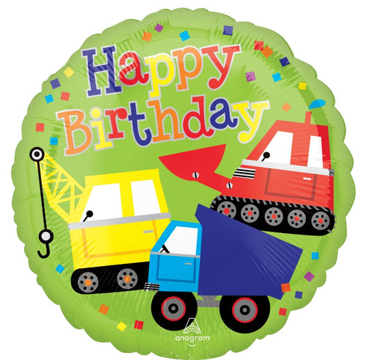 Standard Happy Birthday Truck Balloon 18 inches