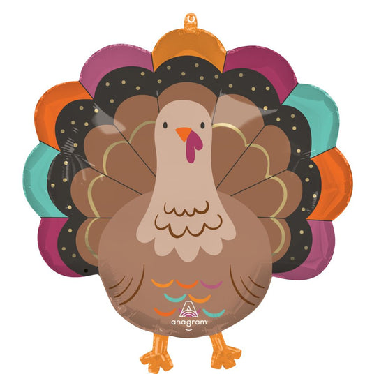 SuperShape Give Thanks Turkey Balloon