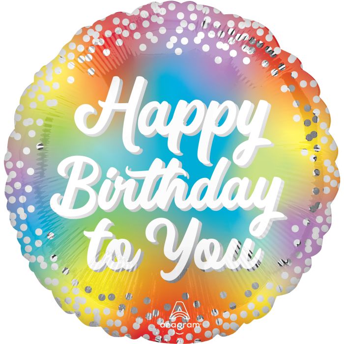 Standard Birthday Glitz Balloon