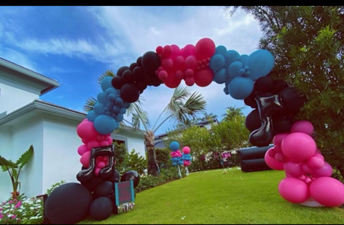 Organic Balloon Arch 20 feet long