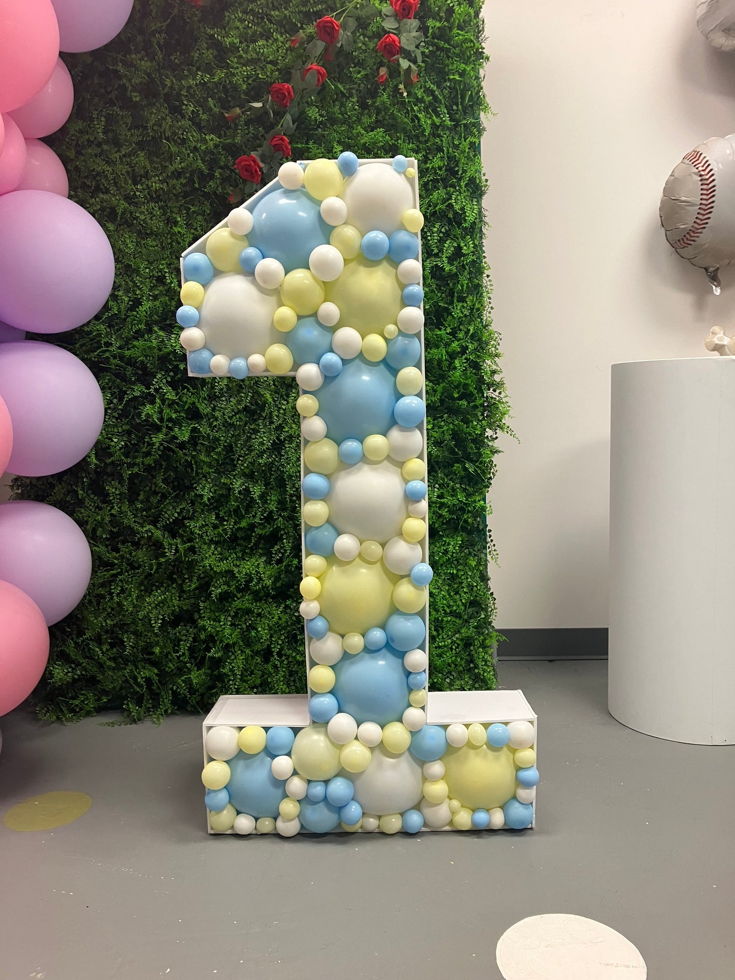 Mosaic letters and numbers 4 feet