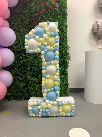 Mosaic letters and numbers 4 feet