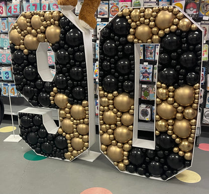 Mosaic letters and numbers 4 feet