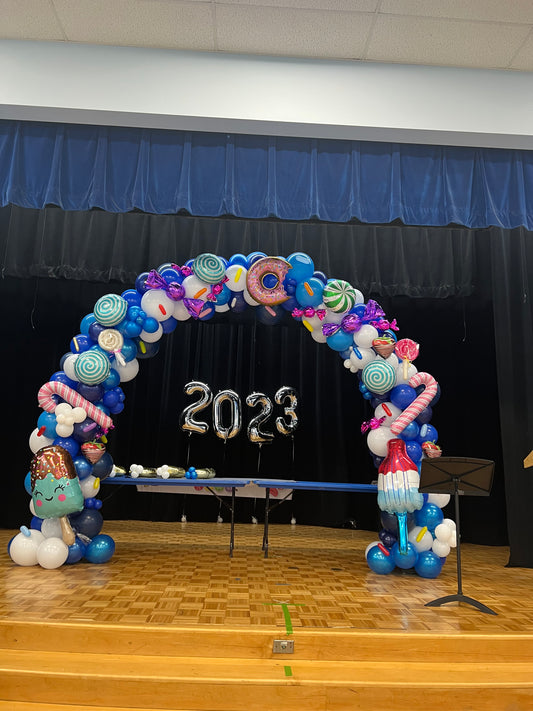 Organic Balloon Arch 20 feet long