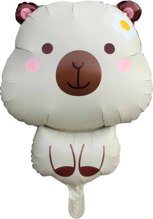 28" White Capybara Balloon