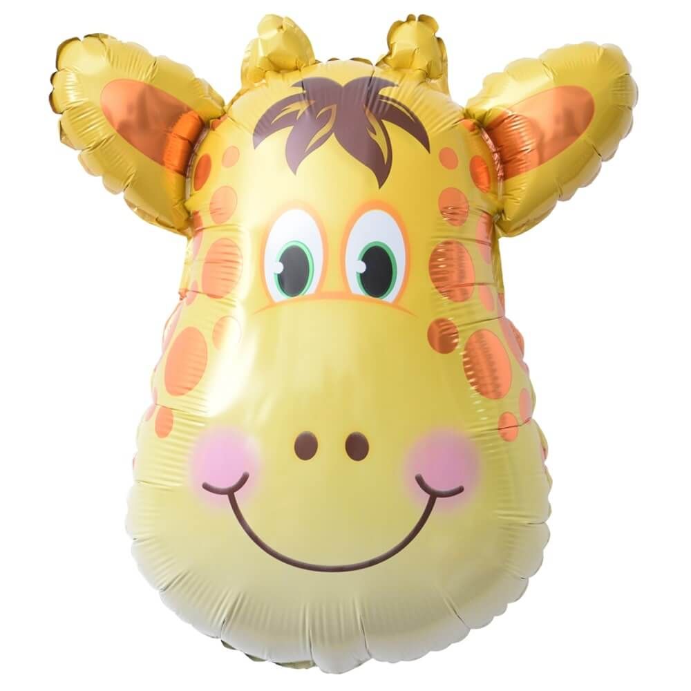 18" Golly Giraffe Head Balloon