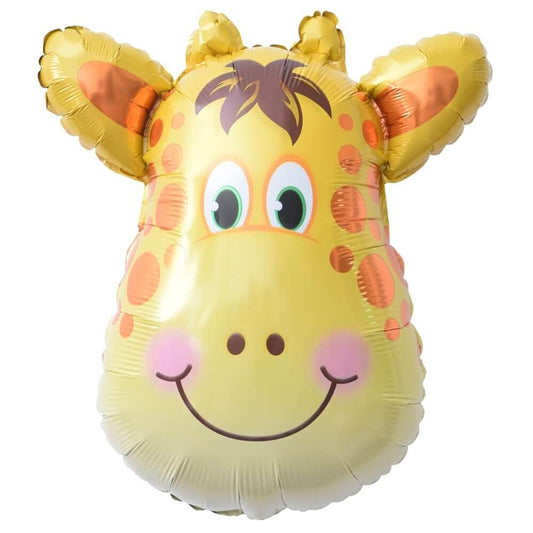 18" Golly Giraffe Head Balloon