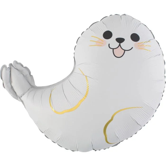 23" White Seal Balloon