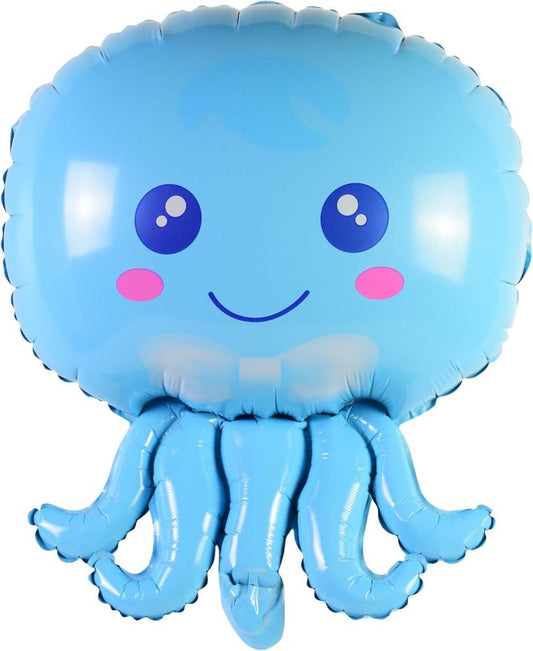 20" Baby Octopus Blue Balloon