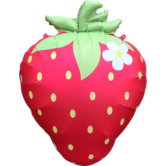25" Matte Red Strawberry Balloon