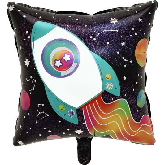 18" Rocket Ship and Astronaut in Space Balloon