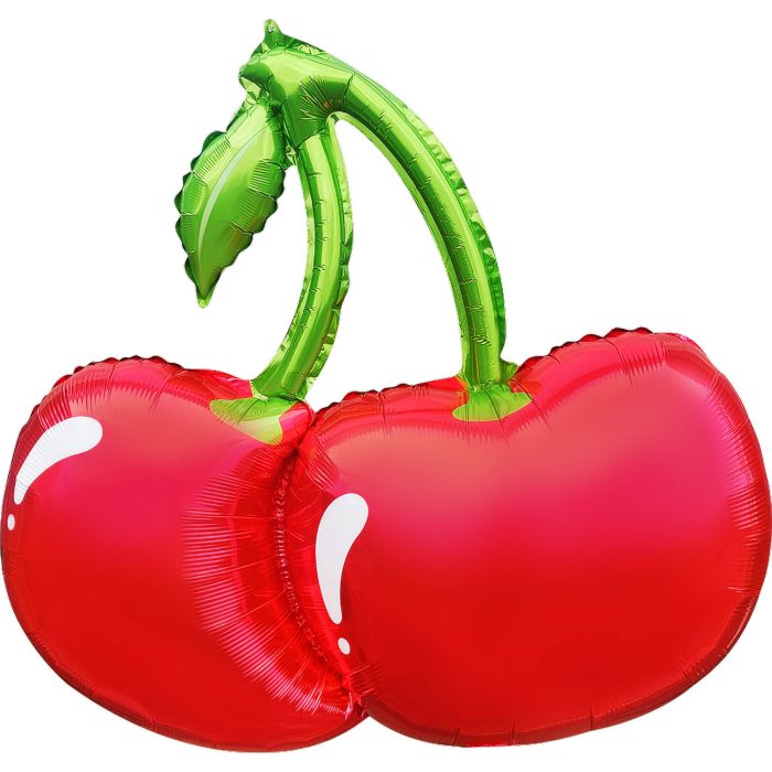 33" Glossy Red Cherries Balloon